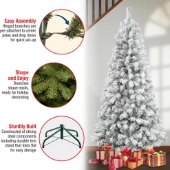 6 ft. Acacia Flocked Tree