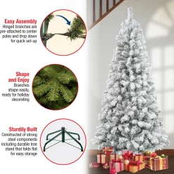 7.5 ft. Acacia Flocked Tree