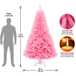 7.5 ft. Color Pop Pink Tree