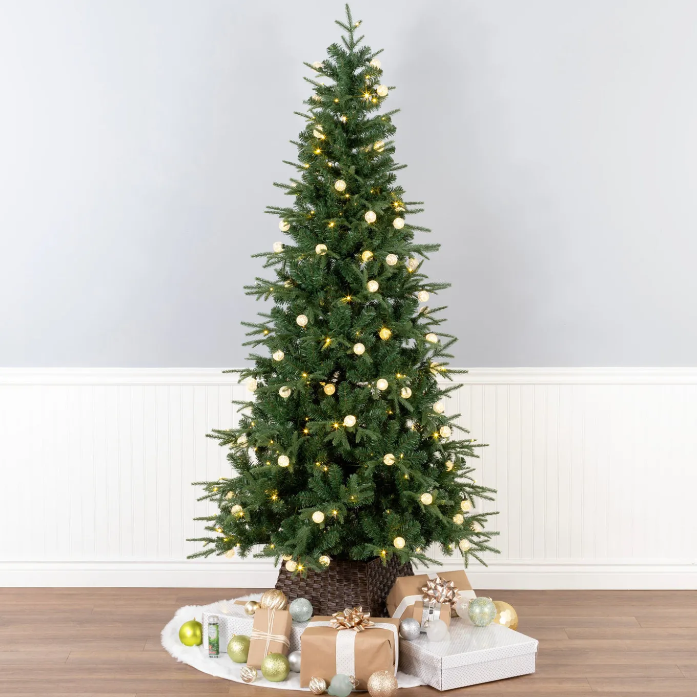 6 ft. Duxbury Slim Tree with Dual Color LED Lights