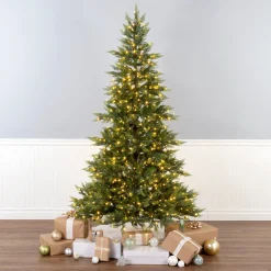 6.5 ft. Festive Fern Tree with Clear Lights