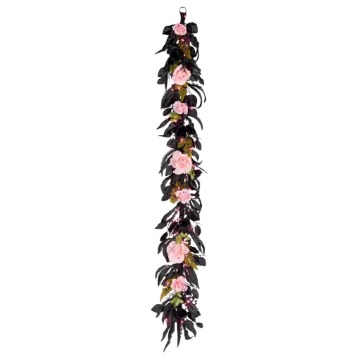 6 ft. Halloween Cute and Creep Garland with LED Lights