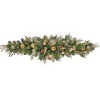 6 ft. HGTV Home Collection Champagne Wishes Mantle Swag