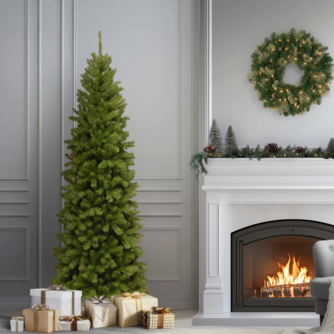 6 ft. North Valley Spruce Pencil Slim Tree