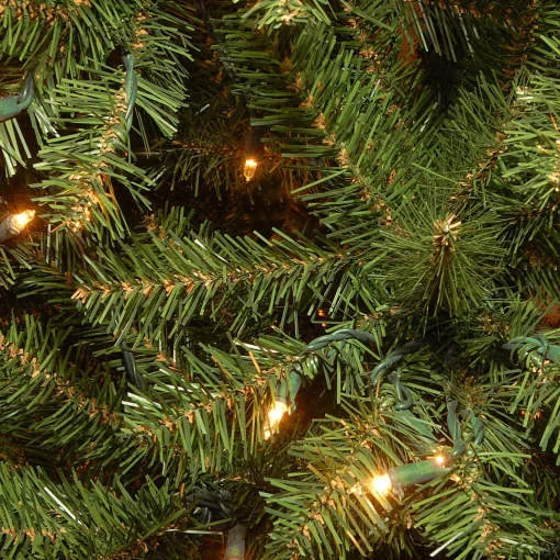 6 ft. Pre-Lit Aspen Spruce Slim Tree with Clear Lights