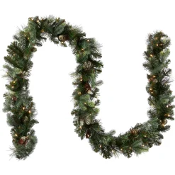 9 ft. Pre-Lit Carolina Pine Garland with LED Lights