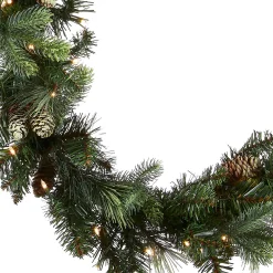 9 ft. Pre-Lit Carolina Pine Garland with Clear Lights