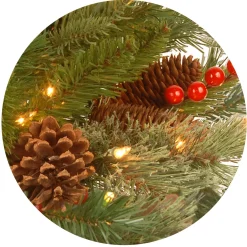 6 ft. Pre-Lit Colonial Collection Slim Tree with Clear Lights