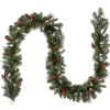 9 ft. Pre-Lit Crestwood Spruce Garland with LED Lights