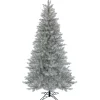 10 ft. Pre-Lit Crystal Pine Hinged Tree with RGB Lights