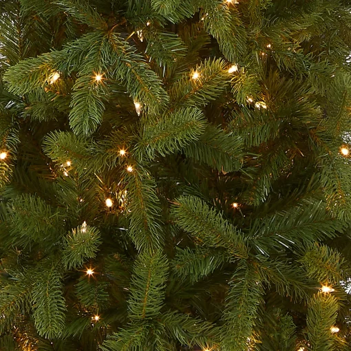 7.5 ft. Pre-Lit Downswept Douglas Fir Pencil Slim Tree with Clear Lights