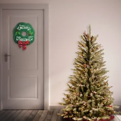 4.5 ft. Pre-Lit Dunhill Fir Slim Tree with Clear Lights