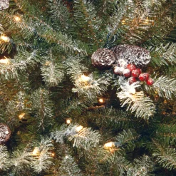 7.5 ft. Pre-Lit Dunhill Fir Slim Tree with Clear Lights