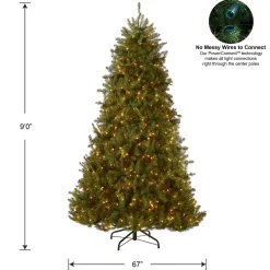 9 ft. Pre-Lit Dunhill Fir Tree with PowerConnect Clear Lights