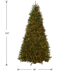 12 ft. Pre-Lit Dunhill Fir Tree with Clear Lights