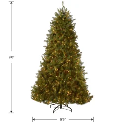 9 ft. Pre-Lit Dunhill Fir Tree with 900 Clear Lights