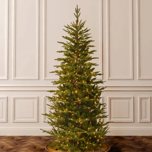 7.5 ft. Pre-Lit Fraser Grande Slim Tree with Clear Lights