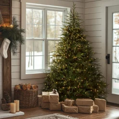7.5 ft. Pre-Lit Fraser Grande Tree with Dual Color LED Lights