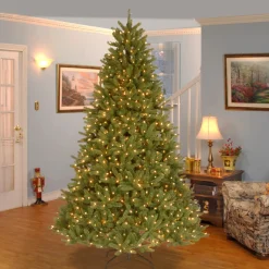 7.5 ft. Pre-Lit Grande Fir Medium Tree with Clear Lights
