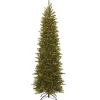 7.5 ft. Pre-Lit Grande Fir Pencil Slim Tree with Clear Lights