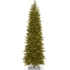 6.5 ft. Pre-Lit Grande Fir Pencil Slim Tree with Clear Lights