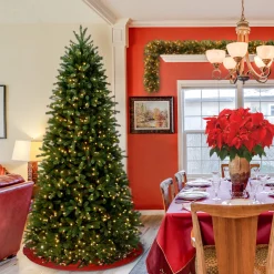 6.5 ft. Pre-Lit Jersey Fraser Fir Slim Tree with Clear Lights