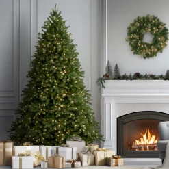 7.5 ft. Pre-Lit Jersey Fraser Fir Tree with Clear Lights