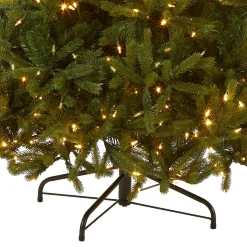 7.5 ft. Pre-Lit Jersey Fraser Fir Medium Tree with Dual Color LED Lights