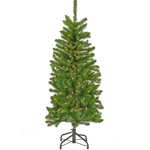 4.5 ft. Pre-Lit Kingswood Fir Pencil Tree with Clear Lights