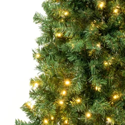 6 ft. Pre-Lit Linden Spruce Tree with Warm White LED Lights