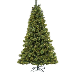 7 ft. Pre-Lit Maine Pine Tree with LED Lights