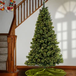 7 ft. Pre-Lit Maine Pine Tree with LED Lights