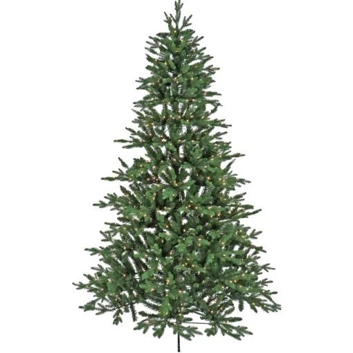 7.5 ft. Pre-Lit Merryweather Fir Feel Real Tree with Clear Lights