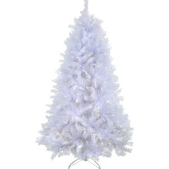 9 ft. Pre-Lit Millville White Tree with PowerConnect Warm White LED Lights