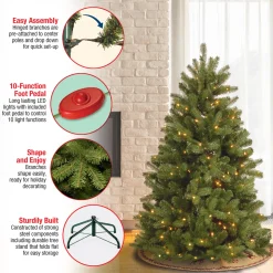 5 ft. Pre-Lit Newberry Spruce Tree with Dual Color LED Lights