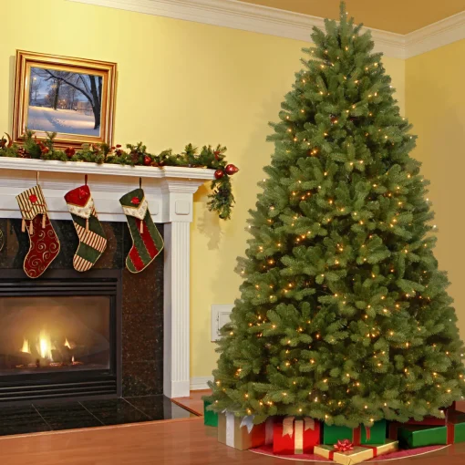 8 ft. Pre-Lit Newberry Spruce Tree with PowerConnect Dual Color LED Lights