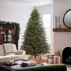 9 ft. Pre-Lit Nordic Spruce Medium Tree with Clear Lights