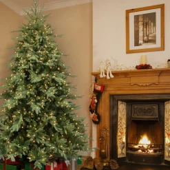 7.5 ft. Pre-Lit Nordic Spruce Medium Tree with Clear Lights