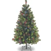 4.5 ft. Pre-Lit North Valley Spruce Tree with Multicolor Lights