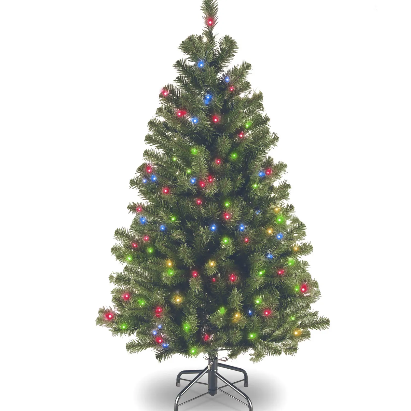 4.5 ft. Pre-Lit North Valley Spruce Tree with Multicolor Lights