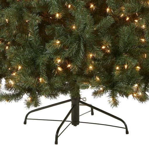 7.5 ft. Pre-Lit North Valley Spruce Blue Tree with Clear Lights