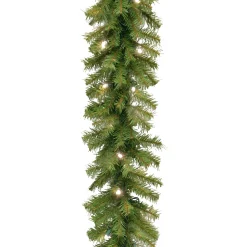 9 ft. Pre-Lit Norwood Fir Garland with LED Lights