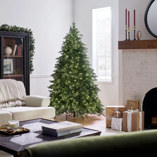 6.5 ft. Pre-Lit Princeton Fraser Fir Tree with PowerConnect Dual Color LED Lights