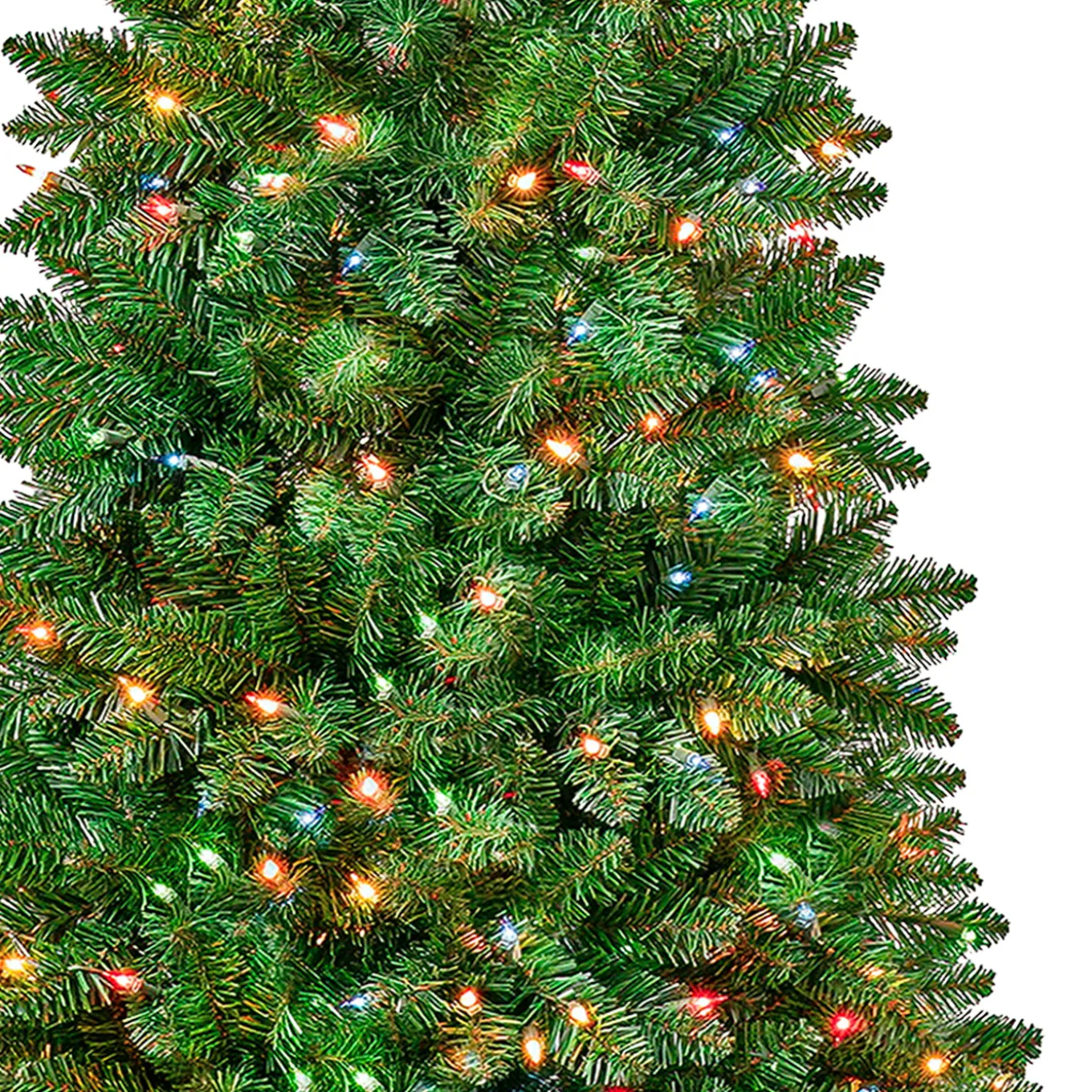 6 ft. Pre-Lit Rowan Slim Tree with Multicolor Lights
