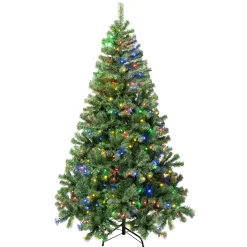 6 ft. Pre-Lit Sagamore Tree with Multi LED Lights