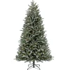 7 ft. Pre-Lit Snowy Olallie Pine Tree with LED Lights