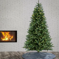 7.5 ft. Pre-Lit Spada Pine Tree with LED Lights