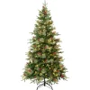 6 ft. Pre-Lit Virginia Pine Mixed Tree with LED Lights