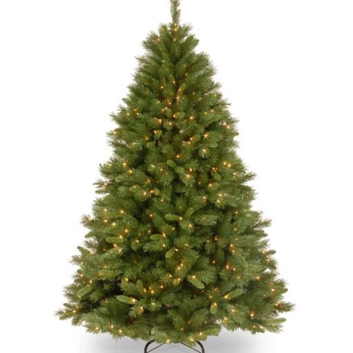 6.5 ft. Pre-Lit Winchester Pine Tree with Clear Lights
