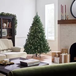 6.5 ft. Pre-Lit Winchester Pine Tree with Clear Lights